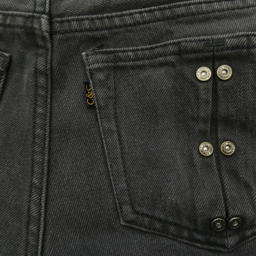 Celt&Cobra ケルト&コブラ J9 リベット ストレート ブラック デニム パンツ ブラック系 W29【中古】
