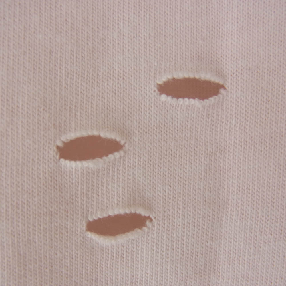 ACNE STUDIOS アクネストゥディオズ FN-UX-TSHI000079 ダメージ ロゴ 半袖 Tシャツ ピンク系 M【中古】