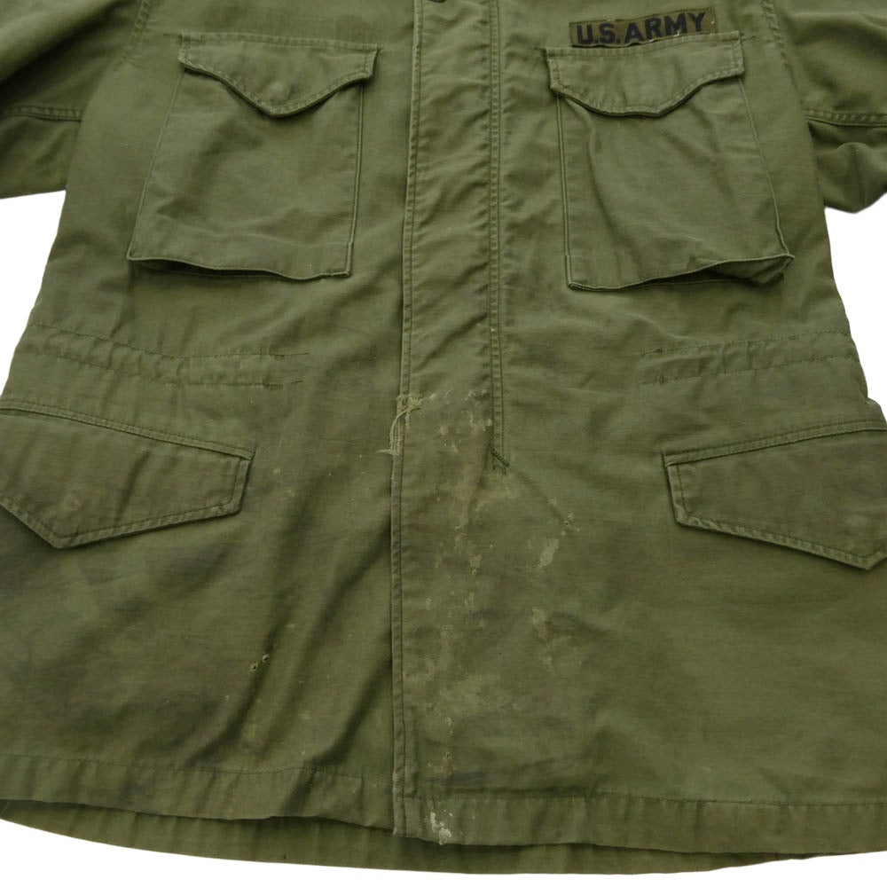 ヴィンテージ 8415-00-782-2939 U.S.ARMY 70s~80s M-65 3rd ミリタリー フィールドジャケット カーキ系 MEDIUM REGULAR【中古】