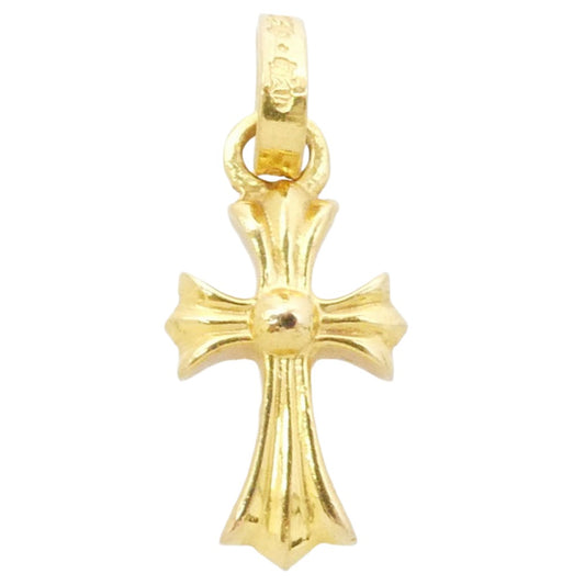 CHROME HEARTS クロムハーツ(原本無) 22K CRS BBYFAT P DMND ベイビーファット PAVE パヴェ ダイヤ チャーム ペンダントトップ ゴールド系【中古】