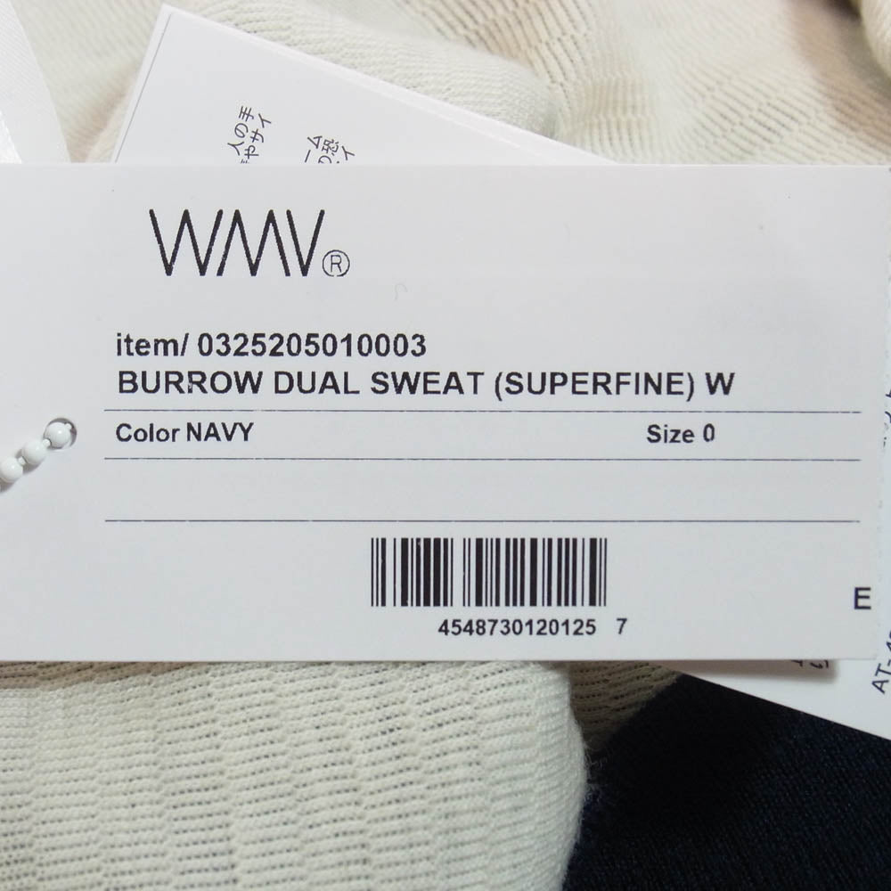 VISVIM ビズビム 25AW 0325205010003 WMV ダブリューエムブイ BURROW DUAL SWEAT (SUPERFINE) W ウール スウェット ネイビー系【中古】