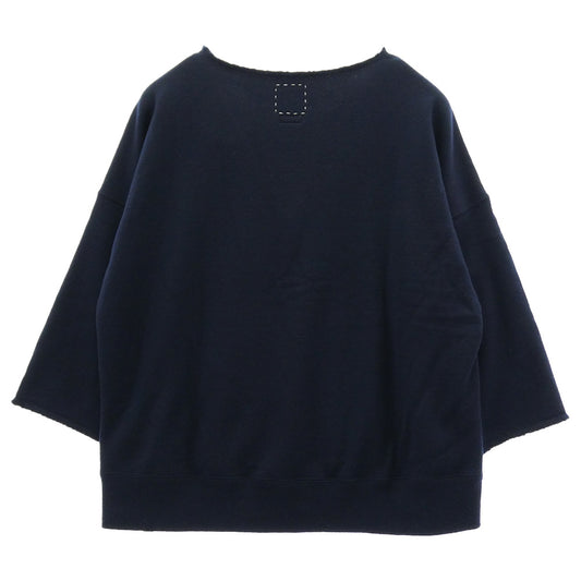 VISVIM ビズビム 25AW 0125205010007 BURROW DUAL SWEAT (SUPERFINE) ウール スウェット ネイビー系 オフホワイト系 1【中古】
