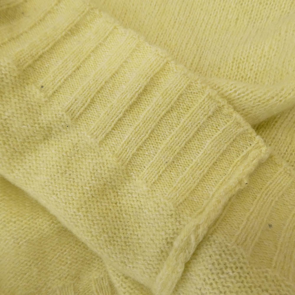 AURALEE オーラリー 24AW A24AP02SC SHETLAND WOOL CASHMERE KNIT P/O シェットランドウール カシミヤ ニット プルオーバー イエロー系 5【中古】