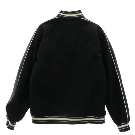 Supreme シュプリーム 03AW USA製 紙タグ Special Teams Player Varsity Jacket スペシャル チーム プレイヤー バーシティ ジャケット ブルゾン ブラック系 M【中古】