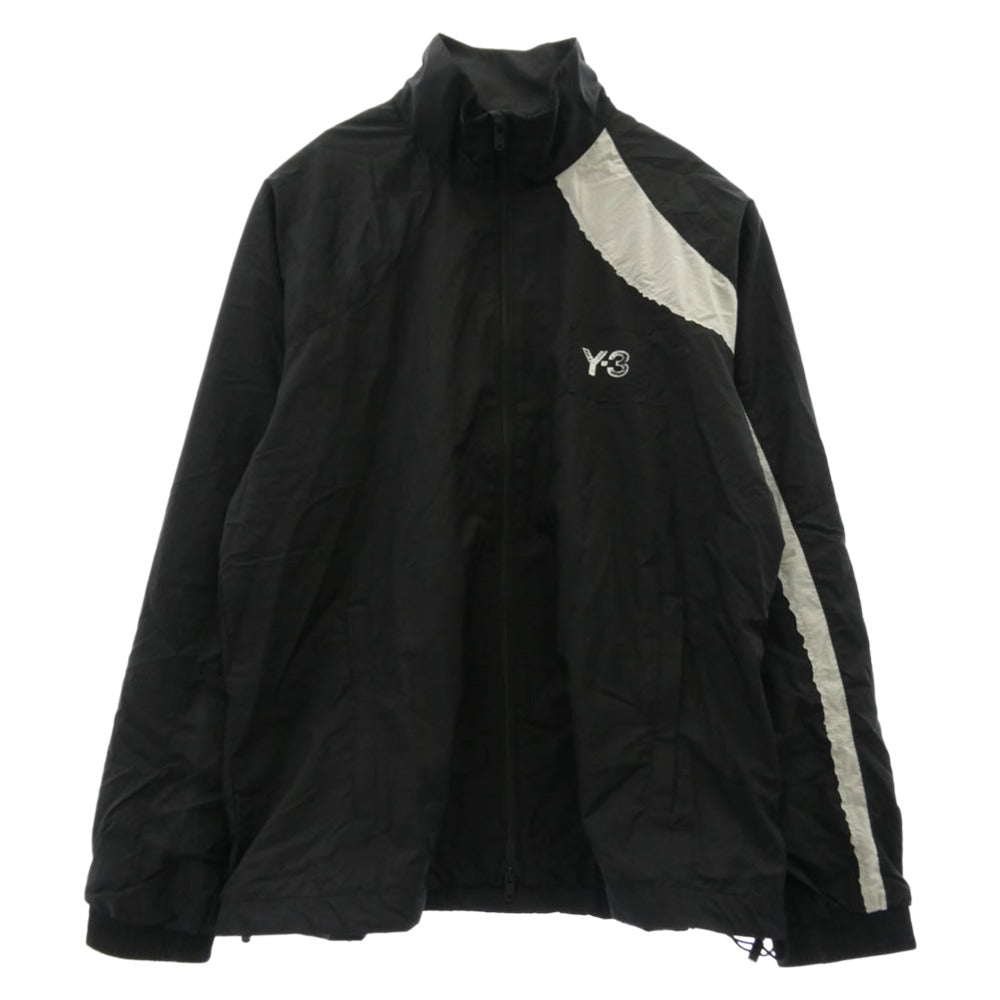 Y-3 Yohji Yamamoto ワイスリー ヨウジヤマモト 26SS KF6027-APPS26 RAW EDGE 3 STRIPES NYLON SHELL JACKET ロウ エッジ 3 ストライプス ナイロン シェル ジャケット ブラック系 L【新古品】【未使用】【中古】 Y-3 Yohji Yamamoto ワイスリー ヨウジヤマモト 26SS KF6027-APPS26