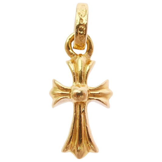 CHROME HEARTS クロムハーツ(原本無) 22K CRS BBYFAT P DMND ベイビーファット PAVEダイヤ チャーム ペンダント トップ ゴールド系【中古】