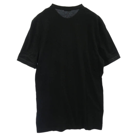 MONCLER モンクレール 21AW G20918C00026 8390T モンクレールジャパンタグ MAGLIA T-SHIRT ラームラバーロゴ ワッペン付 Tシャツ 半袖カットソー ブラック系 L【中古】
