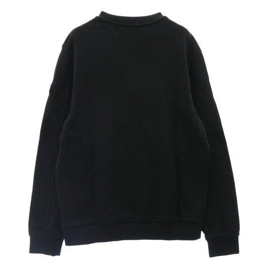 MONCLER モンクレール 23AW I20918G00016 809KR モンクレールジャパンタグ FELPA GIROCOLLO ラバーワッペン付 グラデーションロゴ スウェット トレーナー ブラック系 L【中古】