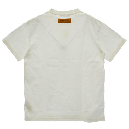 LOUIS VUITTON ルイ・ヴィトン 22AW RM222Q DT3 HNY55W インサイドアウト エンボス LVロゴ Tシャツ 半袖カットソー ホワイト ホワイト系 M【中古】