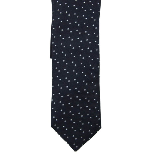 SAINT LAURENT サンローラン 643955 4Y002 マイクロドット シルク ネクタイ ブラック系【美品】【中古】