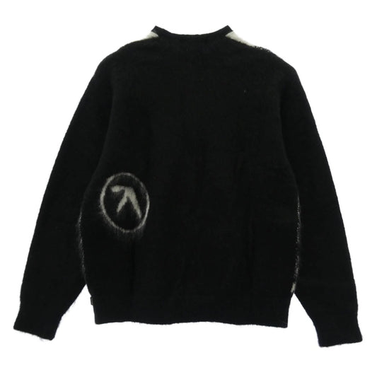 Supreme シュプリーム 25SS x Aphex Twin エイフェックスツイン Mohair Sweater モヘア ニット セーター ブラック系 ホワイト系 M【美品】【中古】