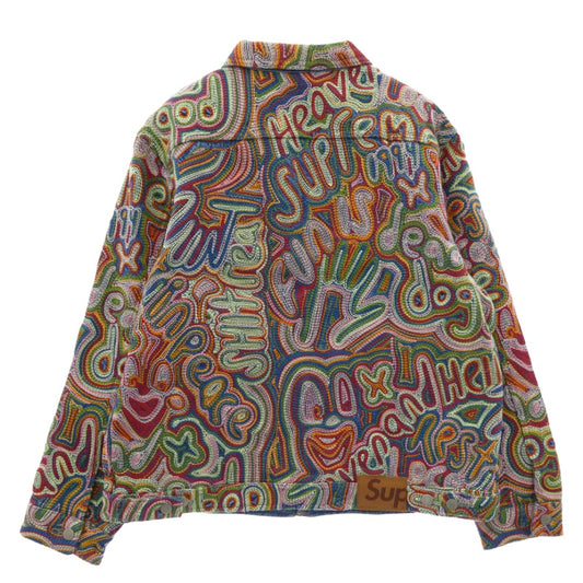 Supreme シュプリーム 22SS Chainstitch Denim Jacket チェーン ステッチ デニム ジャケット マルチカラー系 XL【美品】【中古】