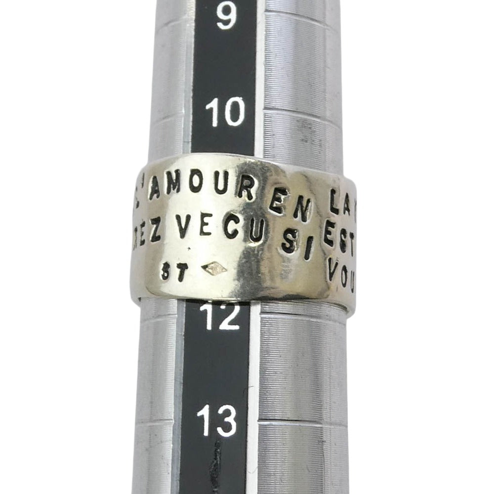 SERGE THORAVAL セルジュトラヴァル R97-0_0141640 R97 夢 RING メッセージ ワイド リング シルバー系 約11号【中古】