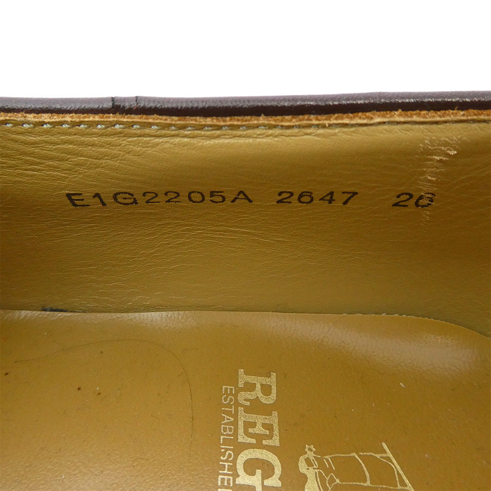 REGAL リーガル E1G2205A 2647 ウィングタッセル ローファー ブラウン系 26cm【中古】