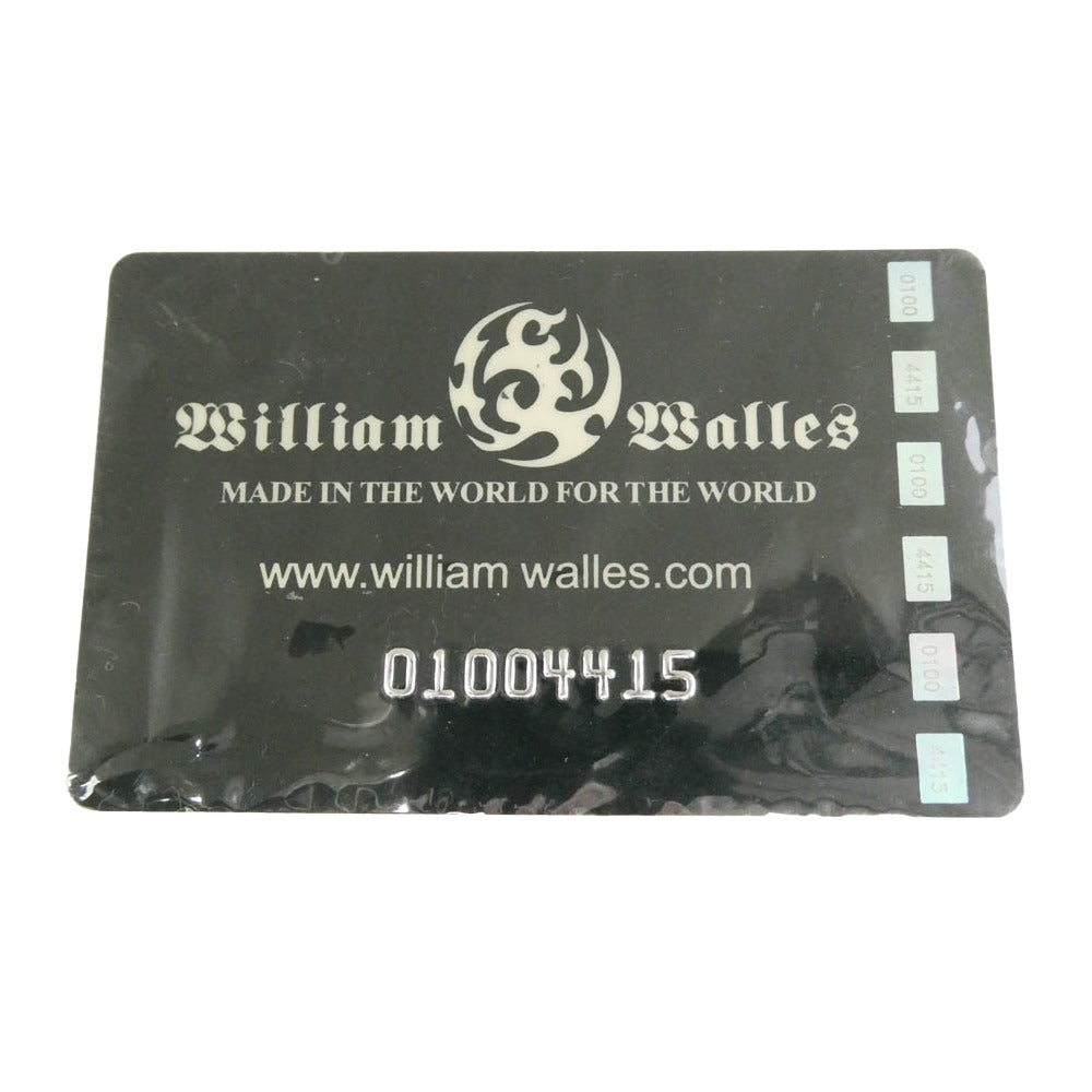 William Walles ウィリアムウォレス ストーン リンク ブレスレット シルバー系 レッド系【中古】