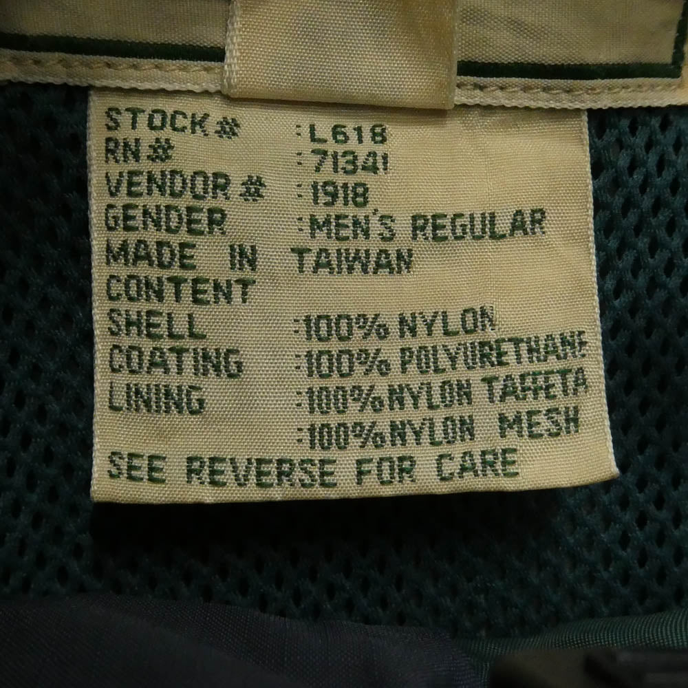 ヴィンテージ L618 L.L.BEAN 90s フード ナイロン コート ジャケット ネイビー系 XL【中古】