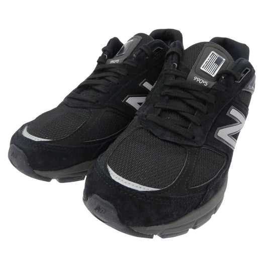 NEW BALANCE ニューバランス M990BK5 MADE IN USA 990 V5 Black ブラック スエード メッシュ スニーカー ブラック系 27cm【中古】