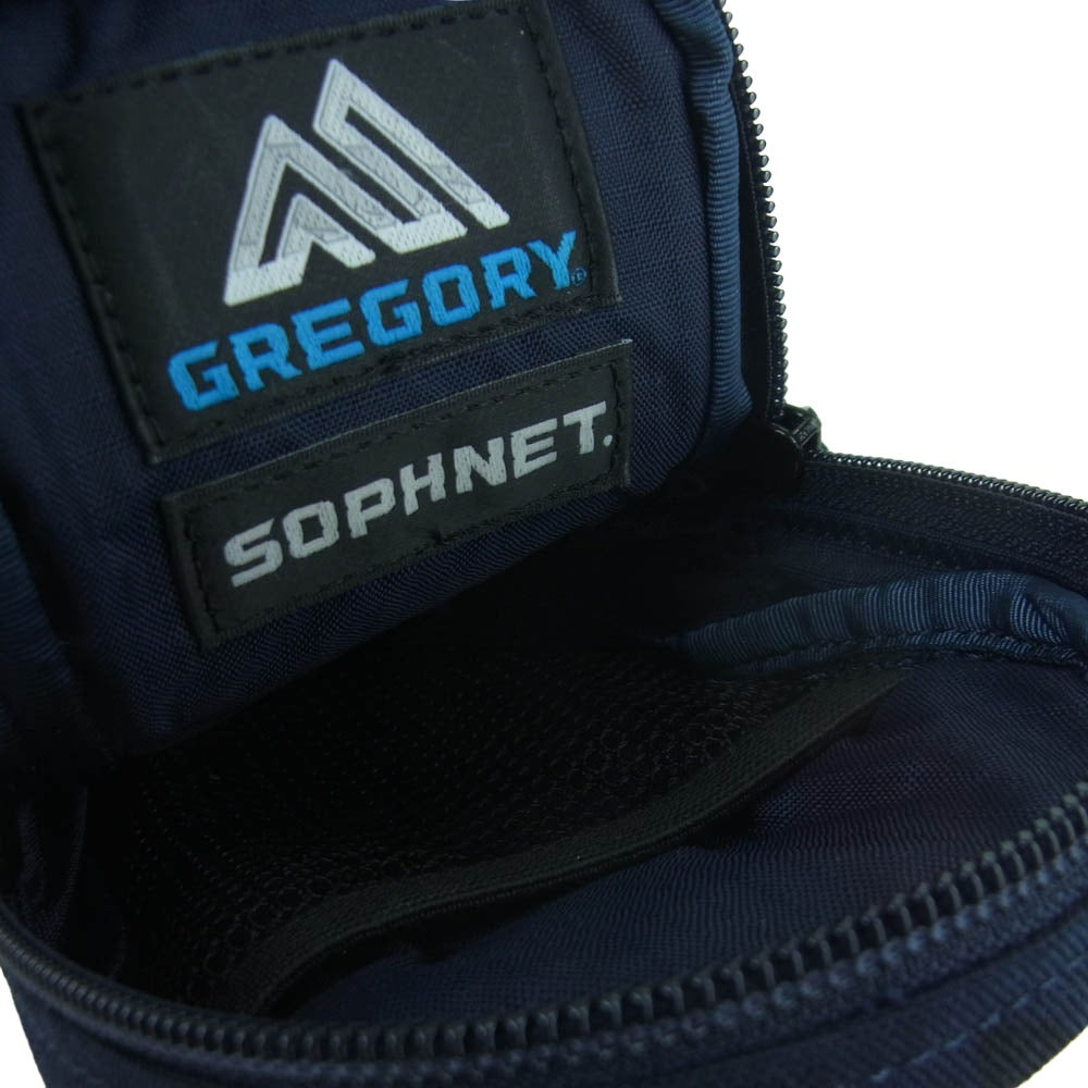 SOPHNET. ソフネット 18SS GREGORY グレゴリー TRAVEL CASE トラベル ケース バッグ 小物入れ ブルー系【美品】【中古】