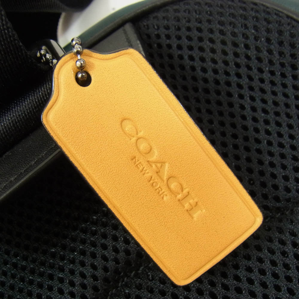 COACH コーチ C6647 ロゴ ボディバッグ ショルダーバッグ クロスボディバッグ グリーン系【中古】