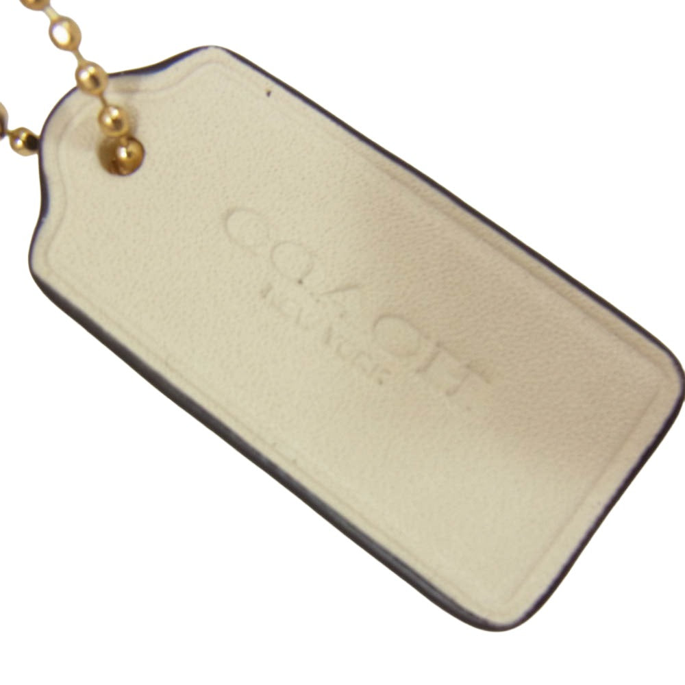 COACH コーチ CDB67 フェイ ミニ ドローストリング レザー ショルダー バッグ オフホワイト系【中古】