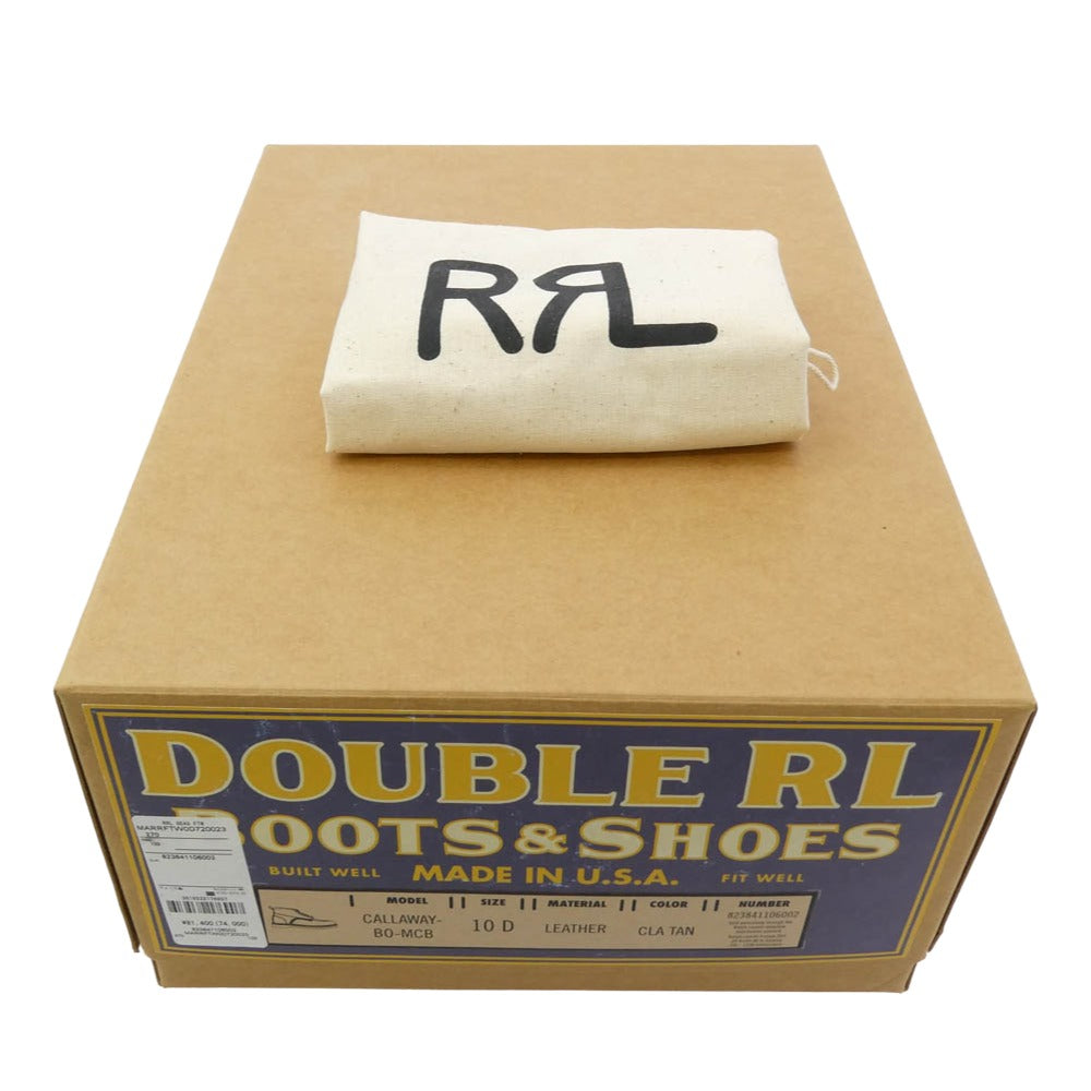 RRL ダブルアールエル レースアップ レザー ワーク ブーツ ブラウン系 10D【中古】