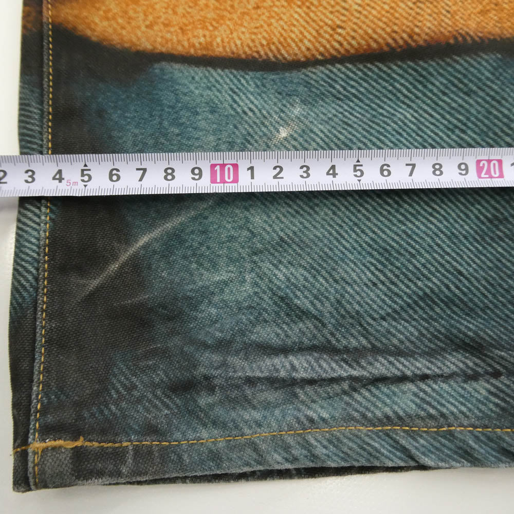 ACNE STUDIOS アクネストゥディオズ 25SS FN-MN-TROU001074 2006M トロンプルイユ チェーングラフィック ルーズフィット ジーンズ デニム パンツ カーキ系【中古】