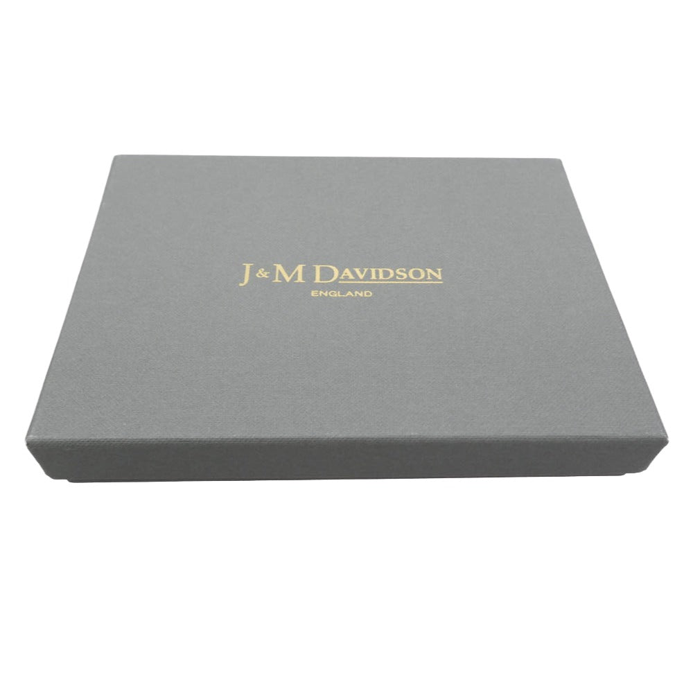 J&M Davidson ジェイアンドエムデヴィッドソン ロゴ レザー カードケース コインケース ブラック系【美品】【中古】