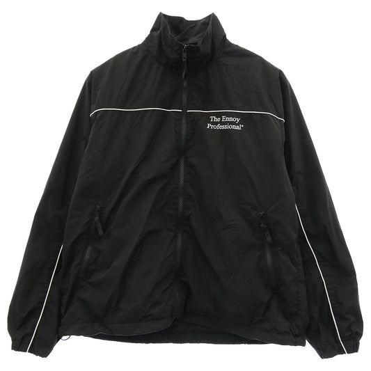 The Ennoy Professional ザ エンノイ プロフェッショナル 26SS SS26BRENJK01LP/SS26BRENPT01LP PIPING NYLON TRACK SUIT パイピング ナイロン トラックスーツ ジャケット ブラック系 M【中古】
