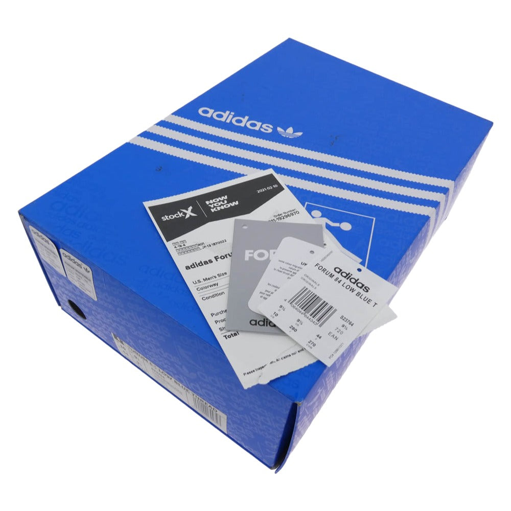 adidas アディダス S23764 Forum 84 Low OG フォーラム 84 ローカット スニーカー ホワイト系 ブルー系 28cm【中古】