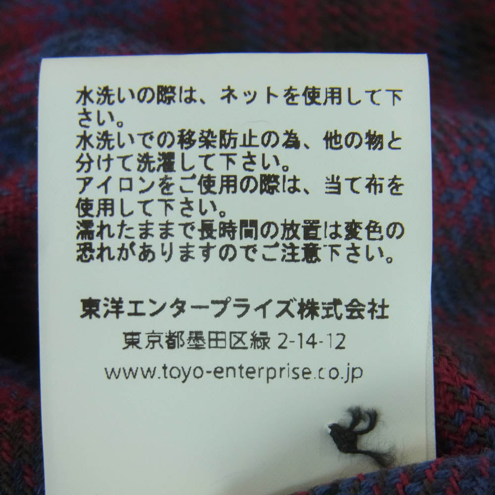SUGAR CANE シュガーケーン SC29563 TWILL CHECK WORK SHIRT ツイル チェック ワーク 長袖 シャツ レッド系 ブルー系 ブラウン系 L 16 - 16.5【中古】