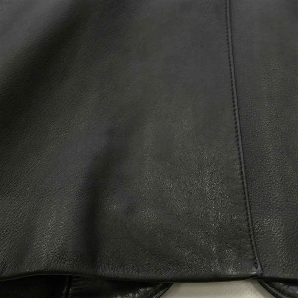 CHROME HEARTS クロムハーツ(原本無) 3B テーラード レザー ジャケット ブラック系 S【中古】