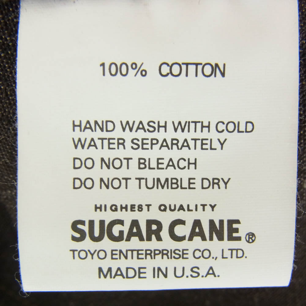 ミスターフリーダム SUGAR CANE シュガーケーン USA製 シャンブレー ジップ ジャケット ブラウン系 XL【美品】【中古】