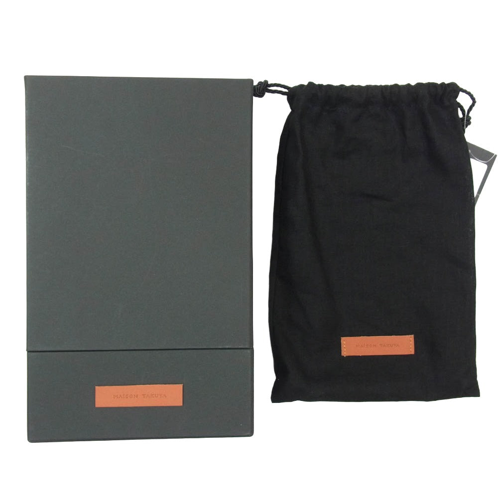 MAISON TAKUYA メゾンタクヤ TT2 WALLET 長財布 2つ折り ロングウォレット ネイビー系【新古品】【未使用】【中古】