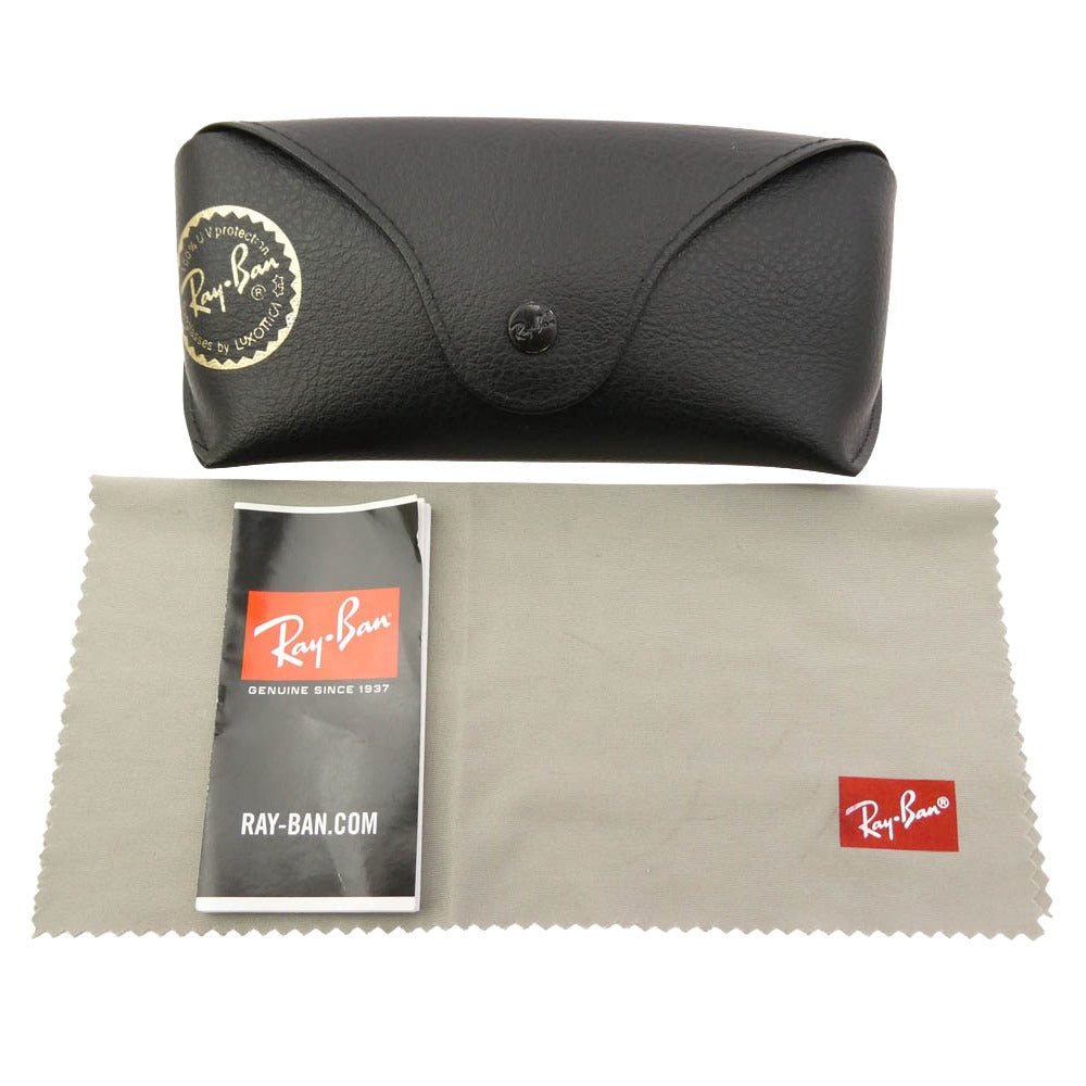 Ray-Ban レイバン RB4334 ローブリッジフィット カラーレンズ サングラス アイウェア メガネ 眼鏡 フレーム:ブラック系 55□19 145【中古】