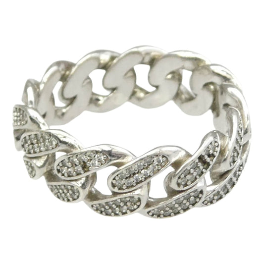 AVALANCHE アバランチ CHAIN RING チェーン リング シルバー系 22.5号【中古】