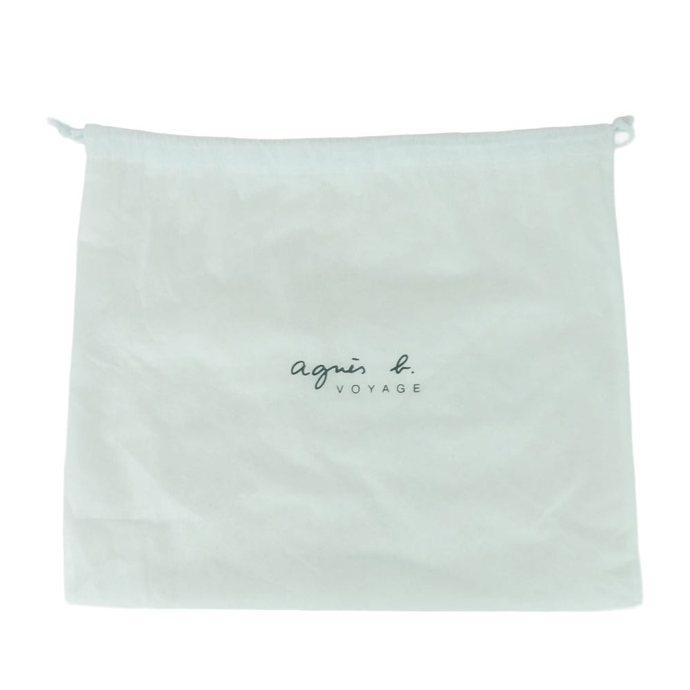 agnes b. アニエスベー VOYAGE ボヤージュ ミニボストン レザー ショルダー バッグ レッド系【中古】