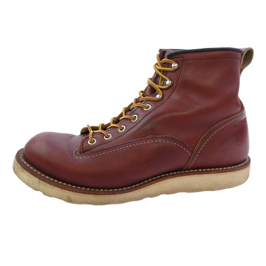 RED WING レッドウィング 2924 LINEMAN WORK BOOTS ラインマン レザー ワークブーツ ブラウン系 26cm【中古】