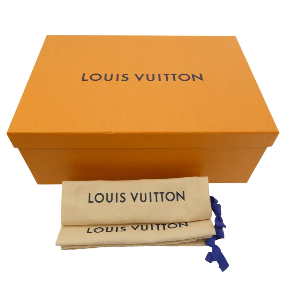 LOUIS VUITTON ルイ・ヴィトン FA0224 LVダンディーライン モノグラム レザー ローファー シューズ ブラック系 シルバー系 6.5【美品】【中古】