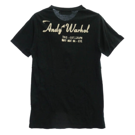 HYSTERIC GLAMOUR ヒステリックグラマー × Andy Warhol アンディ・ウォーホル 最後の晩餐 グラフィックプリント Tシャツ 半袖カットソー ブラック系 M【中古】