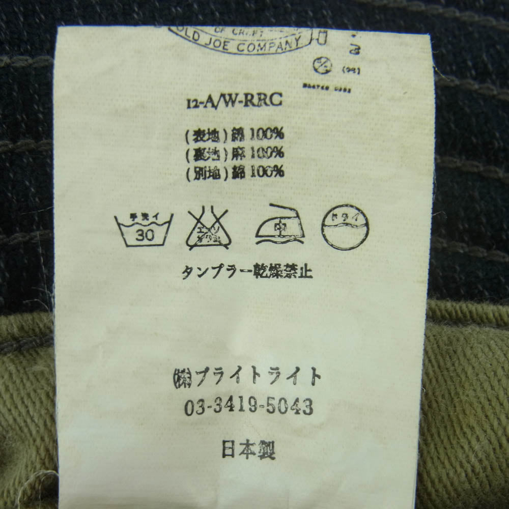 オールドジョー 12AW FLAT TOP DRIVERS CAP コットン ドライバーズ キャップ キャスケット 帽子 インディゴブルー系 7.25【中古】