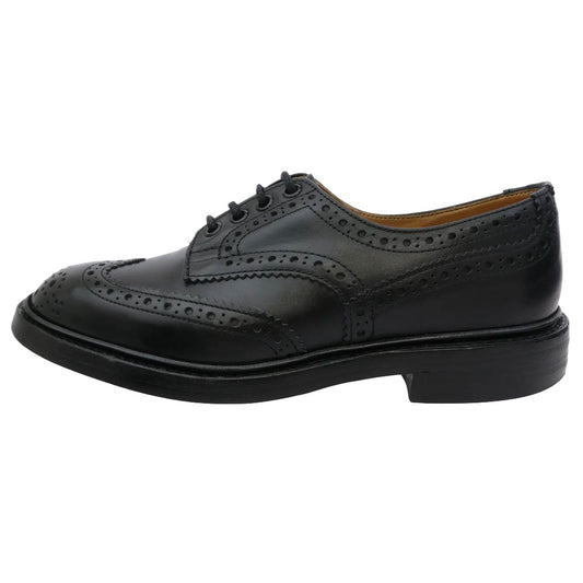 Tricker's トリッカーズ 5633110 BOURTON バートン ボックスカーフレザー ウィングチップシューズ ダイナイトソール ブラック系 UK5.5【中古】