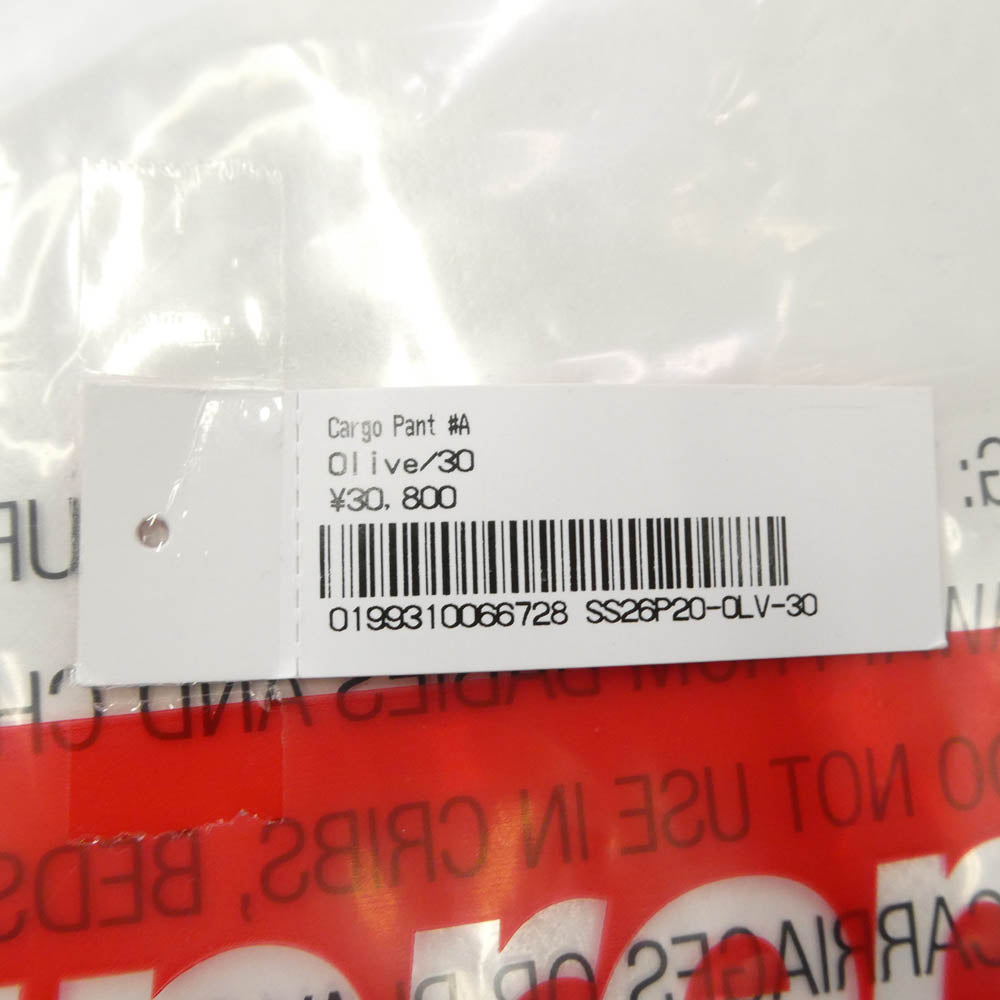Supreme シュプリーム Cargo Pant カーゴパンツ Olive オリーブ カーキ系【新古品】【未使用】【中古】