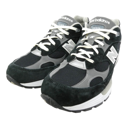 NEW BALANCE ニューバランス M992EB Made in USA 21年製 992 Black スエード メッシュ スニーカー ブラック系 27.5cm【中古】