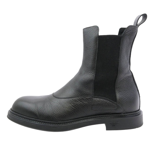 Emporio Armani エンポリオ・アルマーニ X4M389 XF583 Chelsea boots チェルシー サイドゴア ブーツ ブラック系 US11【中古】