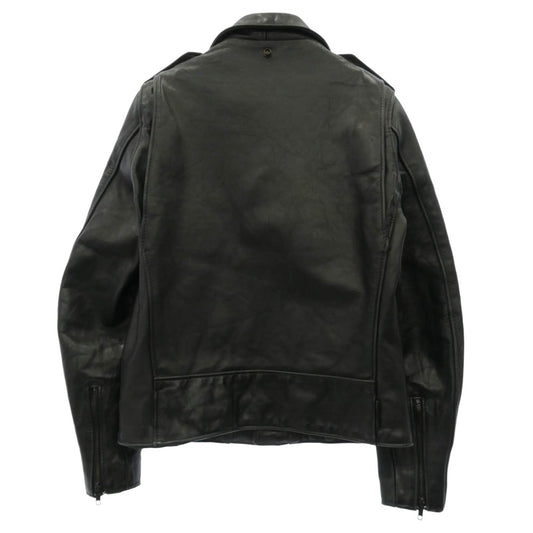 schott ショット AMERICAN RAG CIE アメリカンラグシー x AMERICAN RAG CIE アメリカンラグシー 別注 613 ワンスター レザー ダブル ライダース ジャケット ブラック系 38【中古】