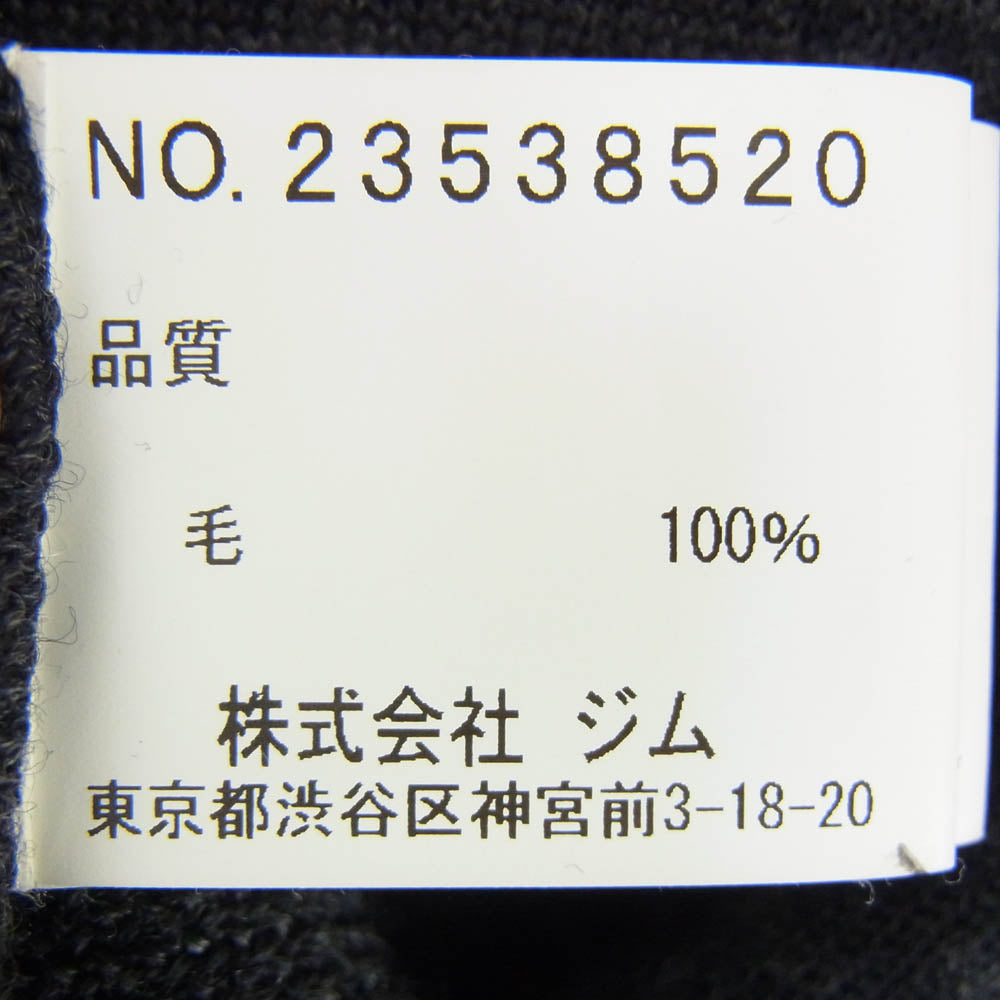 ジム 23538520 天竺 12G ウォッシャブル 梳毛 クルーネック ニット セーター グレー系 M【中古】