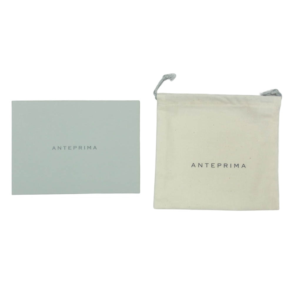 ANTEPRIMA アンテプリマ 10889-10 フォラータ エナメル フラワー コンパクトウォレット 二つ折り財布 ブラック系【極上美品】【中古】