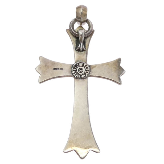 CHROME HEARTS クロムハーツ(原本有) CH CRS LG W BALE ラージCHクロス Wベイル ペンダント トップ シルバー系【中古】