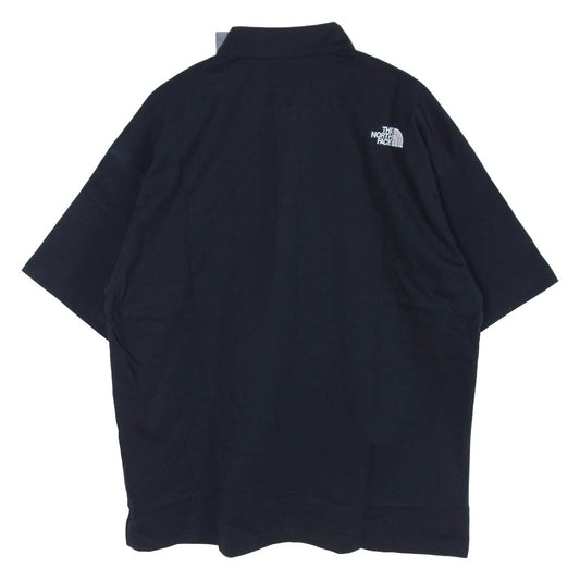 THE NORTH FACE ノースフェイス NT22530 S/S FD Cotton Polo フラッシュドライ コットン 半袖 ポロシャツ ブラック系 M【新古品】【未使用】【中古】