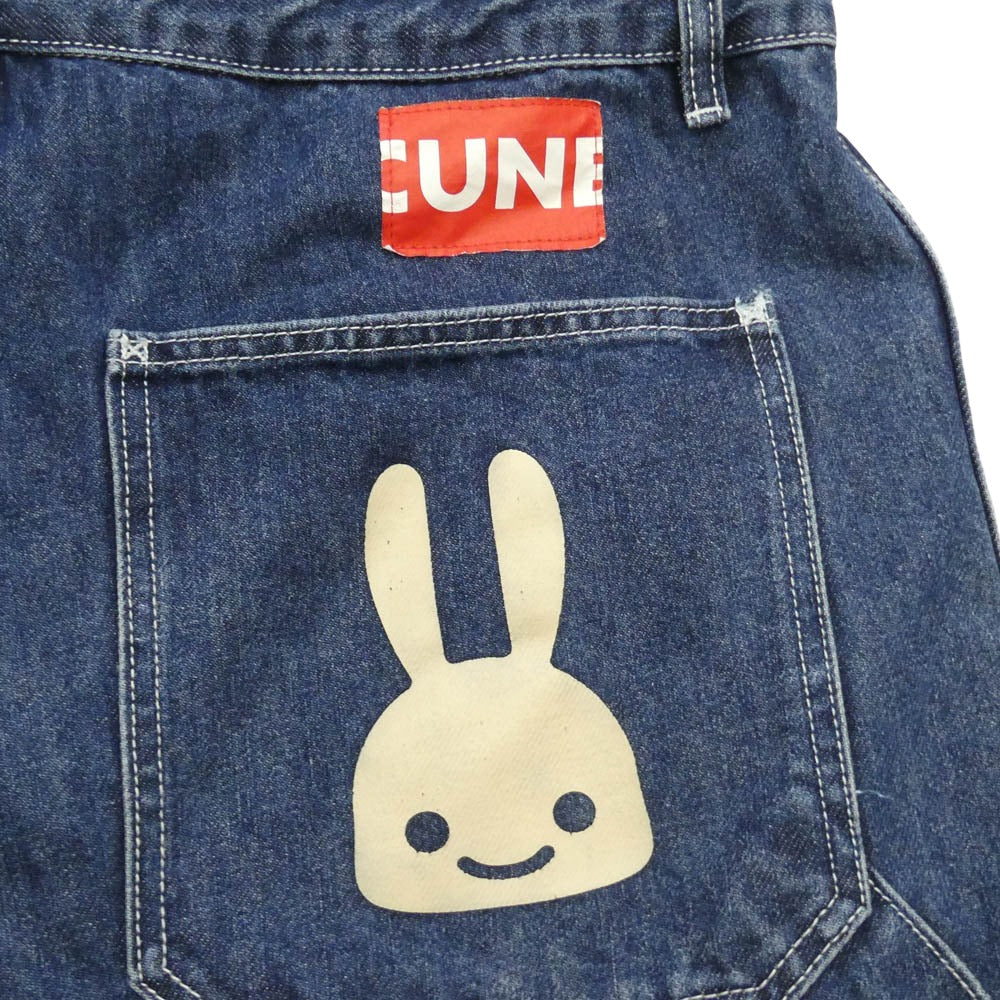 キューン デニム オールインワン ツナギ インディゴブルー系 1【中古】